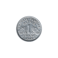 Preview 1 Franc, 1943 reverse