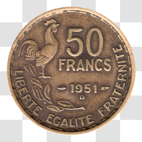 Preview 50 Francs, 1951 reverse