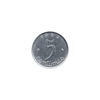 Preview 5 centimes, 1962 reverse