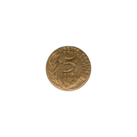 Preview 5 centimes, 1991 reverse