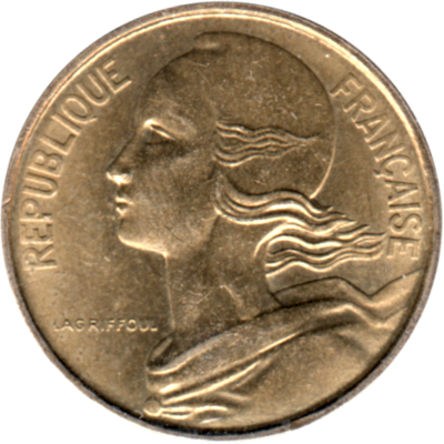 10 centimes, 1969 Obverse