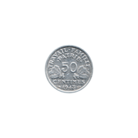 Preview 50 centimes, 1943 reverse