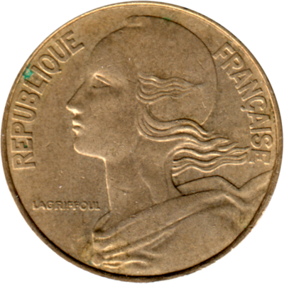 20 centimes, 1984 Obverse