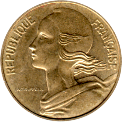 10 centimes, 1980 Obverse