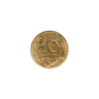 Preview 10 centimes, 1980 reverse