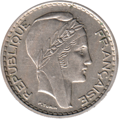 10 Francs, 1948 Obverse