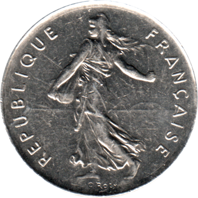 5 Francs, 1973 Obverse