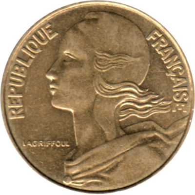 20 centimes, 1997 Obverse