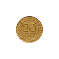 Preview 20 centimes, 1977 reverse