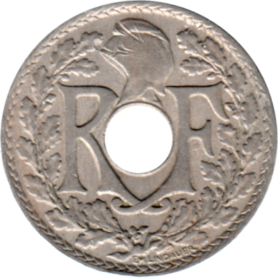 10 centimes, 1921 Obverse