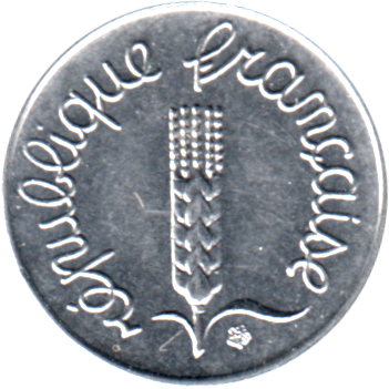 1 centime, 1962 Obverse