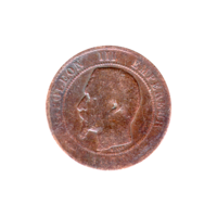 Preview 2 centimes, 1853 obverse