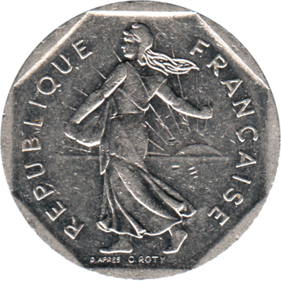 2 Francs, 1981 Obverse