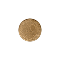 Preview 10 centimes, 1970 reverse