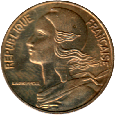 5 centimes, 1998 Obverse