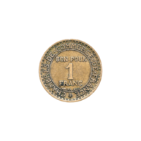 Preview 1 Franc, 1921 reverse
