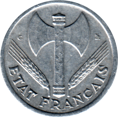1 Franc, 1944 Obverse