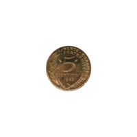 Preview 5 centimes, 1986 reverse