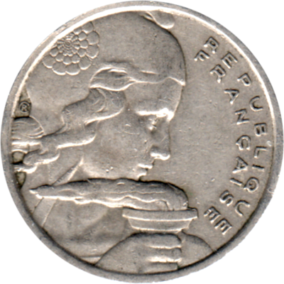 100 Francs, 1955 Obverse