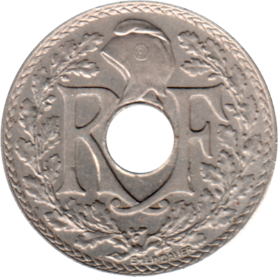 25 centimes, 1936 Obverse