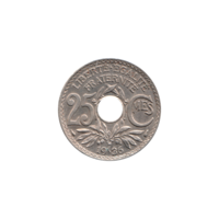 Preview 25 centimes, 1936 reverse