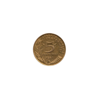 Preview 5 centimes, 1987 reverse