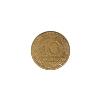 Preview 10 centimes, 1981 reverse