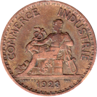 1 Franc, 1923 Obverse