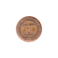 Preview 1 Franc, 1923 reverse