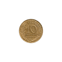 Preview 10 centimes, 1991 reverse