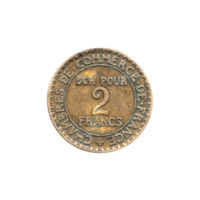 Preview 2 Francs, 1923 reverse