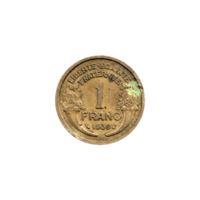 Preview 1 Franc, 1939 reverse