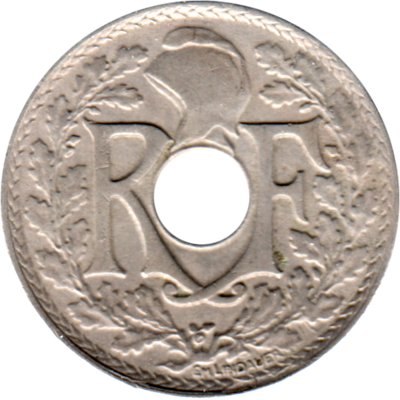 25 centimes, 1925 Obverse