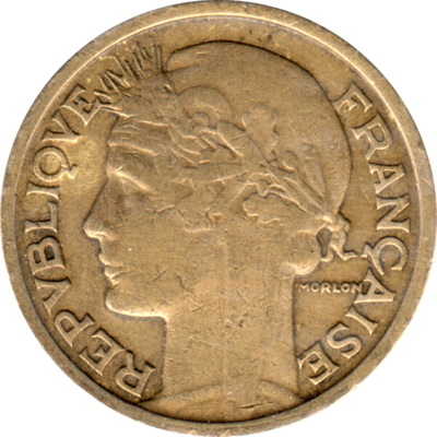 2 Francs, 1937 Obverse