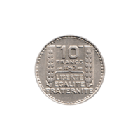 Preview 10 Francs, 1947 reverse