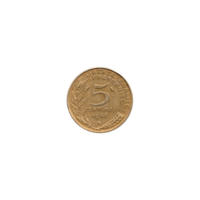 Preview 5 centimes, 1966 reverse
