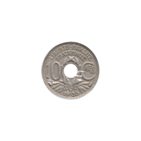 Preview 10 centimes, 1935 reverse
