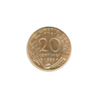 Preview 20 centimes, 1989 reverse
