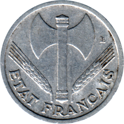 1 Franc, 1942 Obverse
