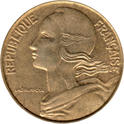 20 centimes, 1993 Obverse