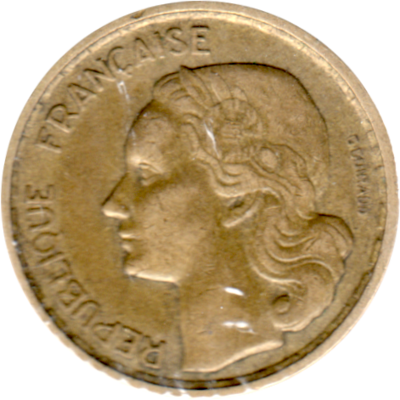 10 Francs, 1951 Obverse