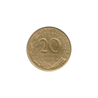 Preview 20 centimes, 1987 reverse