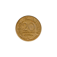 Preview 20 centimes, 1974 reverse