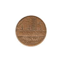 Preview 10 Francs, 1979 reverse