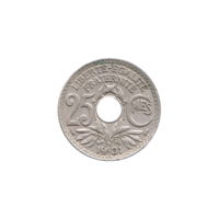 Preview 25 centimes, 1931 reverse