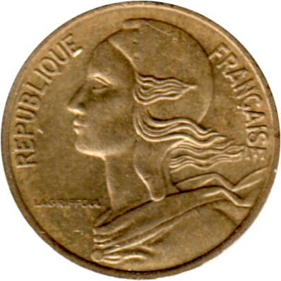 5 centimes, 1979 Obverse