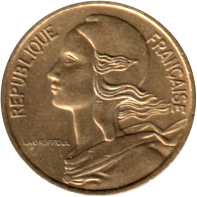 5 centimes, 1984 Obverse