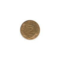 Preview 5 centimes, 1984 reverse