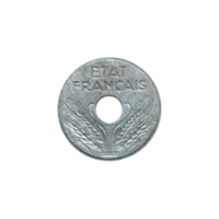 Preview 20 centimes, 1943 obverse