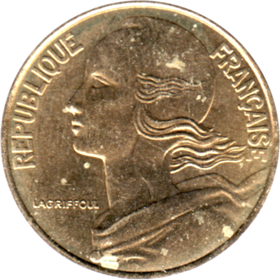 20 centimes, 1995 Obverse
